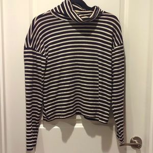 Madewell stripped turtleneck shirt